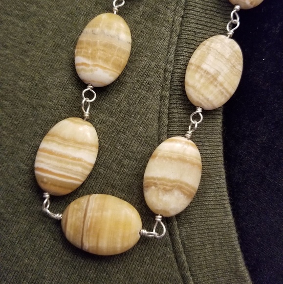 HANDMADE Stunning Agate Necklace! - Picture 6 of 7